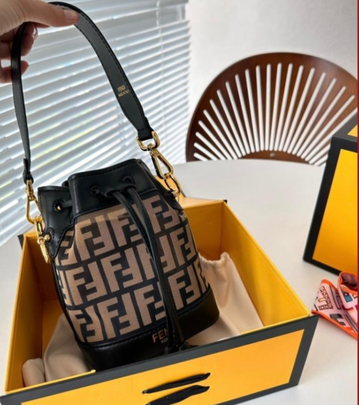 Replica FF Mon Tresor Silk Mini Bag in Brown