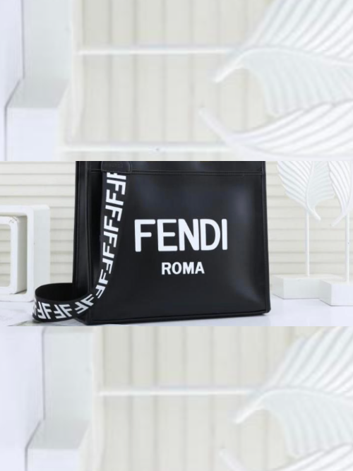Replica FF Black leather Mini Bag