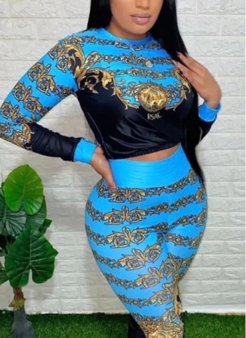 Replica European Vintage Baroque Print for Women