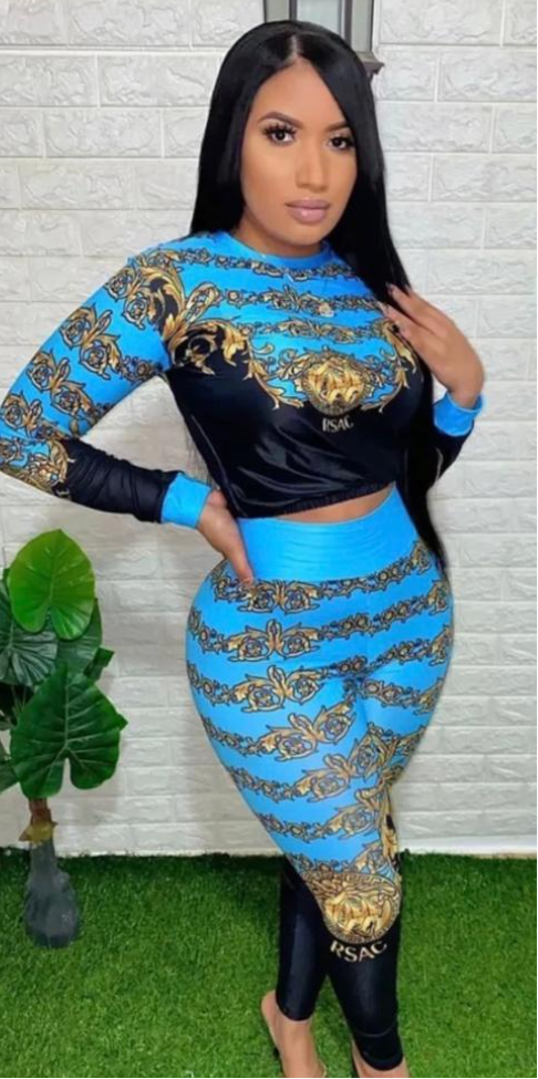 Replica European Vintage Baroque Print for Women