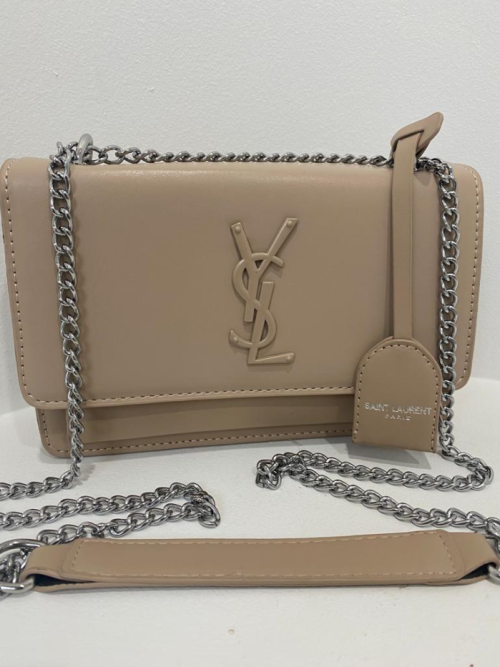 Replica YSL Calfskin Monogram Sunset Chain Wallet