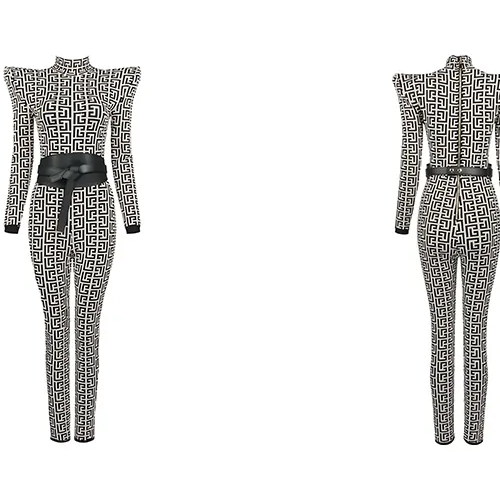 Replica NUPHAR Bandage Jumpsuit + Belt