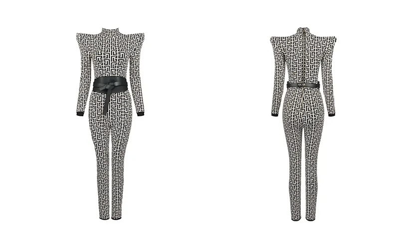 Replica NUPHAR Bandage Jumpsuit + Belt