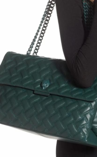 Replica KURT GEIGER LONDON Large Kensington Drench Leather Shoulder Bag